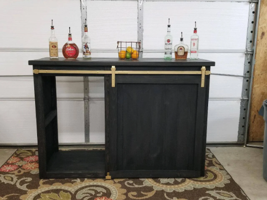 Mini Fridge Cabinet Beverage Bar Coffee Station Farmhouse Style Large Woodworx And More